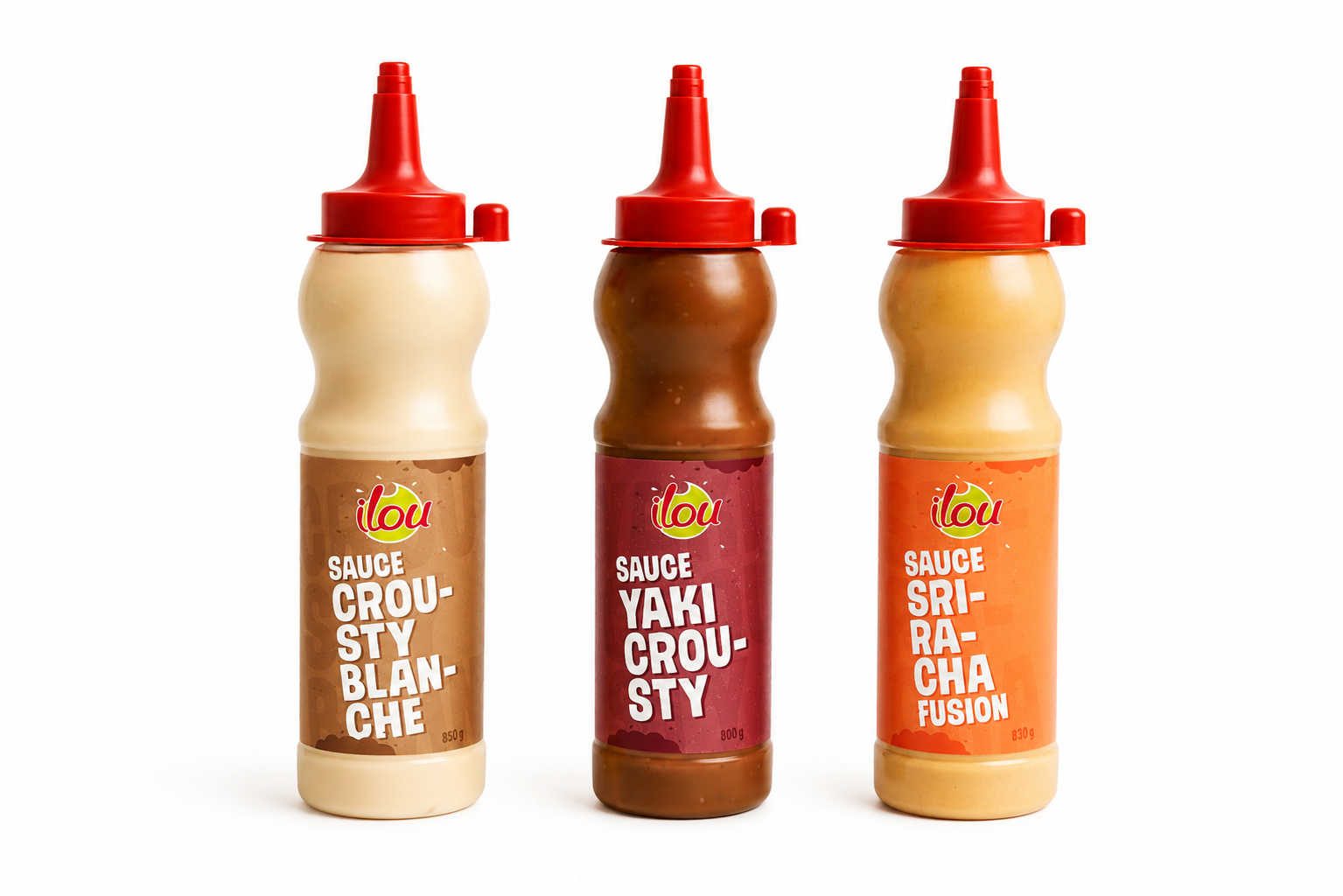 3 sauces Crousty